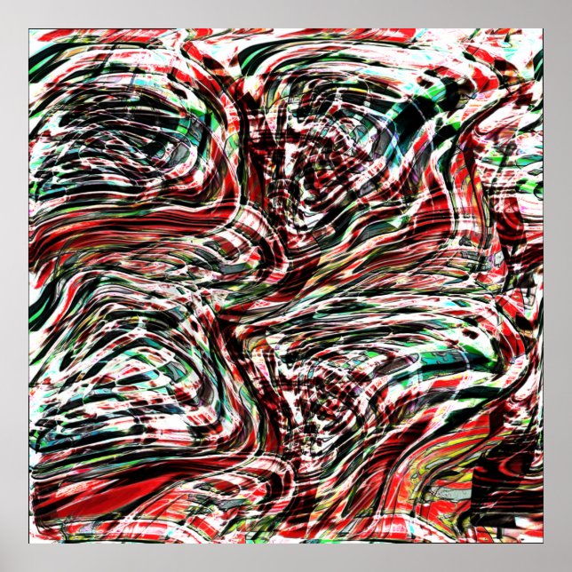 Krig i rött rosett band mot cyan poster (Framsidan)