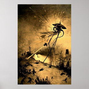 Krig i World H G Wells Poster