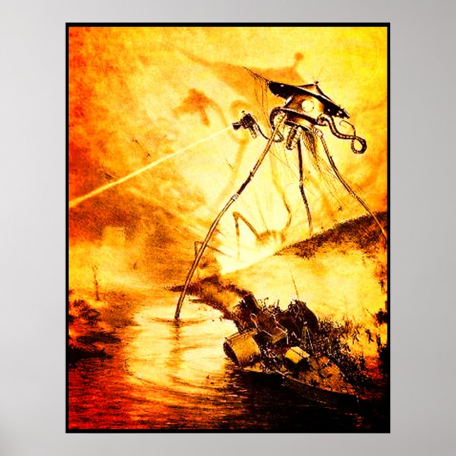 Krig i World Tripod - Martian Invasion Poster (Framsidan)