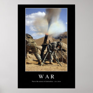 Krig: Inspirera citationstecken 1 Poster