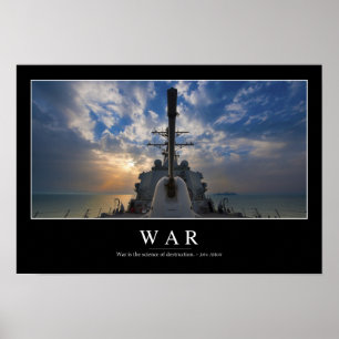 Krig: Inspirera citationstecken 2 Poster