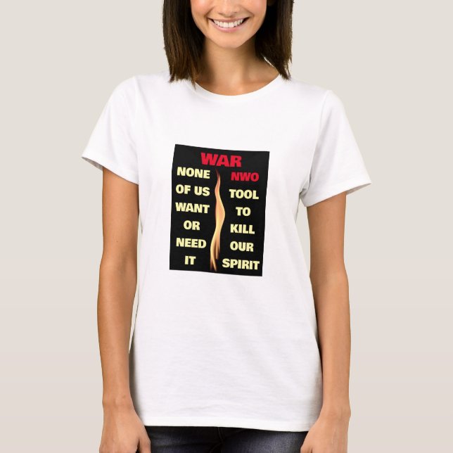 Krig (ljus) T-Shirt (Framsida)