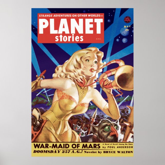 Krig-Maid i Mars från maj 1952 Poster (Framsidan)