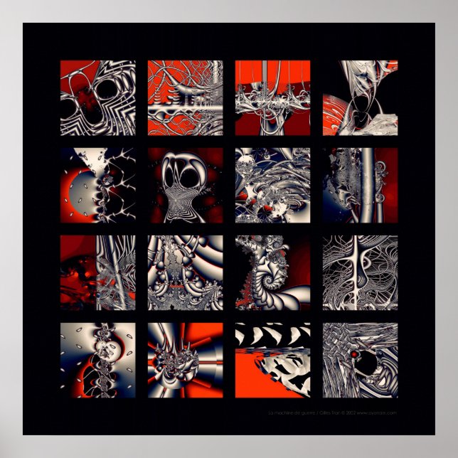 Krig maskin poster (Framsidan)