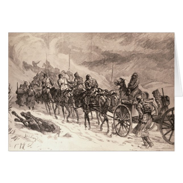 Krig mellan Servia och Bulgarien Hälsningskort (Framsidan Horizontal)