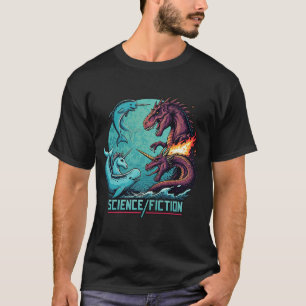 Krig mellan vetenskap och fiktion i havet t shirt