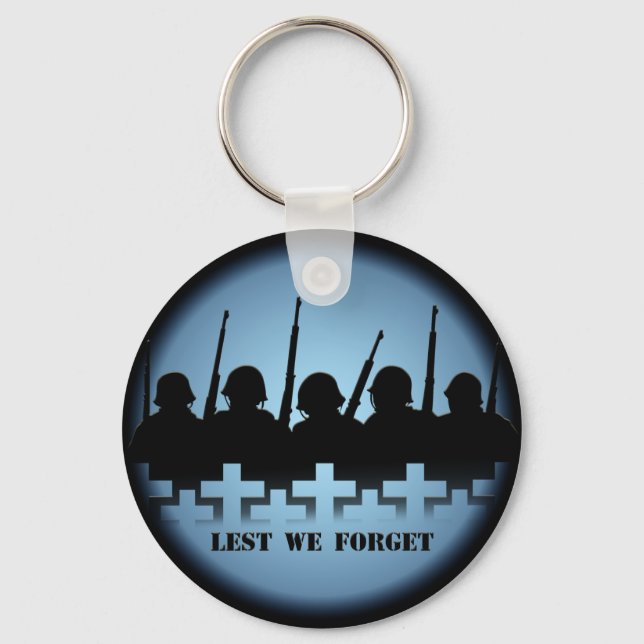 Krig Memorial Nyckelring så att vi inte glömmer Kr (Framsida)
