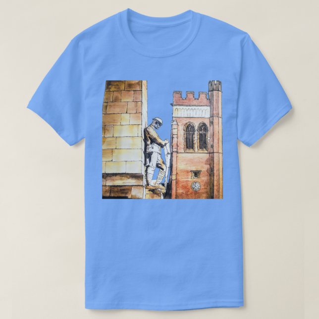 Krig Memorial och Kristus Church Fenton T Shirt (Design framsida)