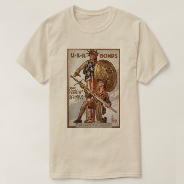 Krig-obligationer Tee Shirt (Design framsida)