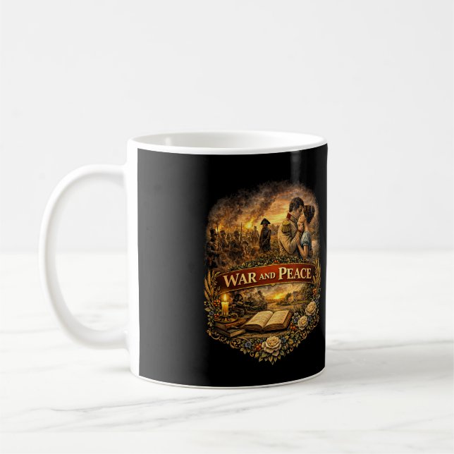 Krig och fred kaffemugg (Vänster)