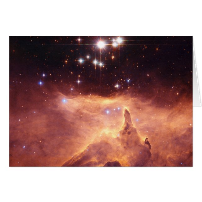 Krig och Peace Nebula Hälsningskort (Framsidan Horizontal)