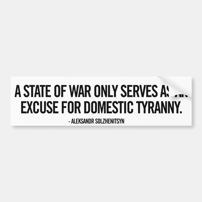 Krig- och Tyrannybildekal Bildekal (Framsidan)