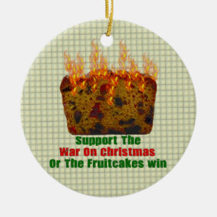 Krig på Fruitcakes Julgransprydnad Keramik