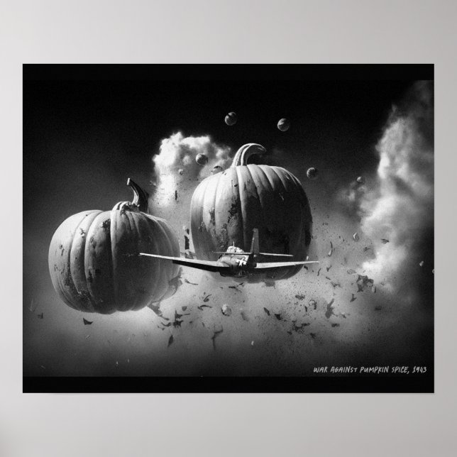 Krig på Pumpkin Spice Poster (Framsidan)