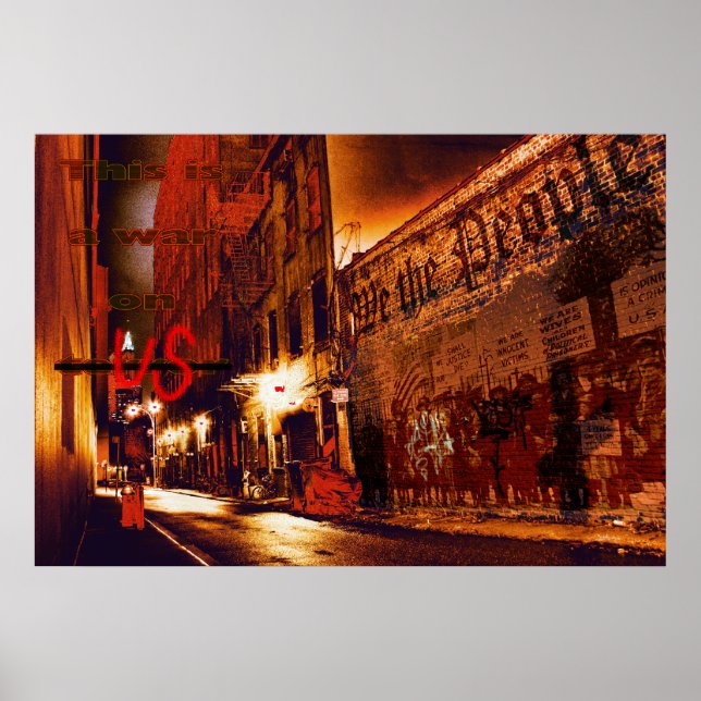 Krig på USA:s Poster (Framsidan)