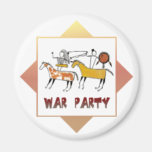 Krig Party Magnet