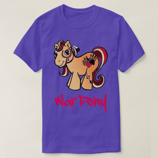 krig pony t shirt (Design framsida)