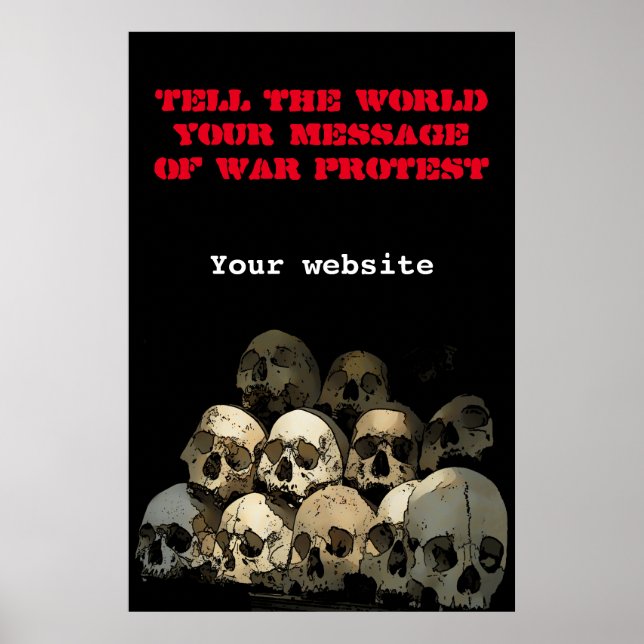 Krig protest poster (Framsidan)