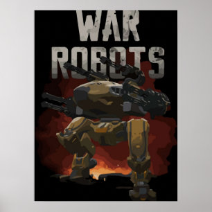 KRIG ROBOTS STEN POSTER