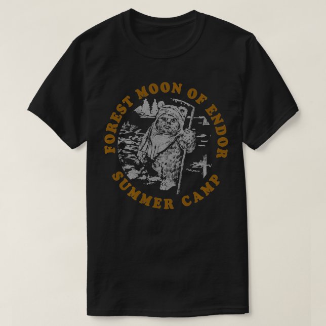 Krig-skogen Måne i Endor Summer Camp T Shirt (Design framsida)