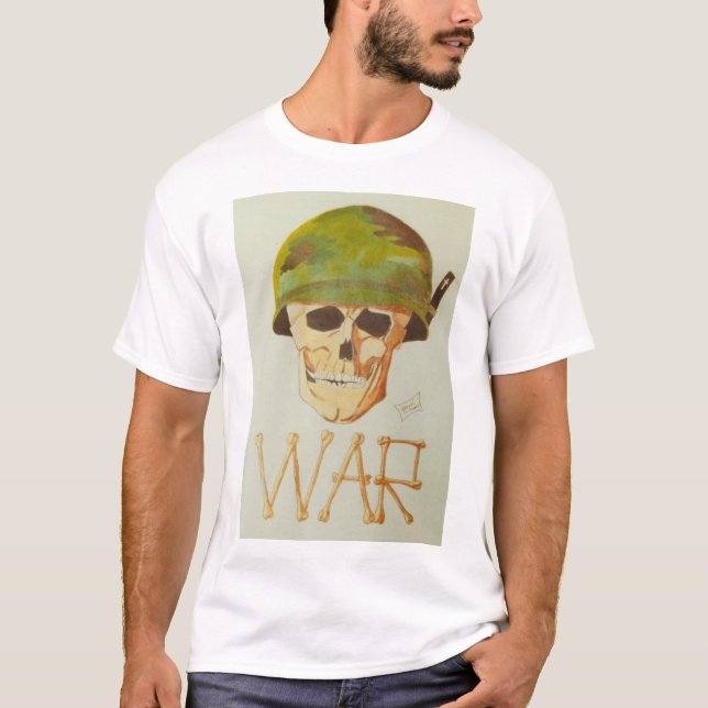 Krig Skull T Shirt (Framsida)
