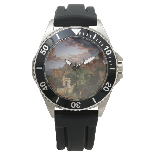 Krig (slaget vid medeltida slott) armbandsur (Framsida)