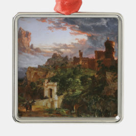 Krig (slaget vid medeltida slott) julgransprydnad metall