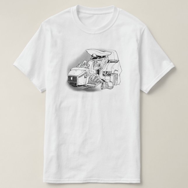 Krig spelar allmänna den grafiska t shirt (Design framsida)