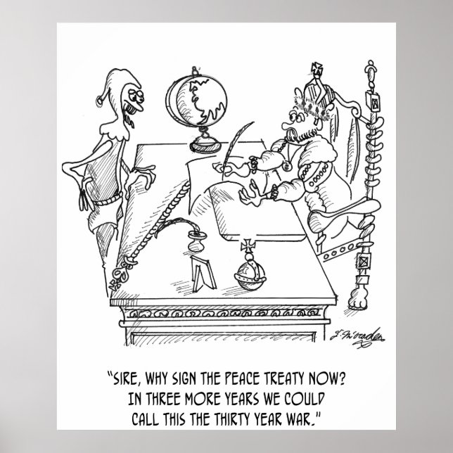 Krig Tecknad 1398 Poster (Framsidan)