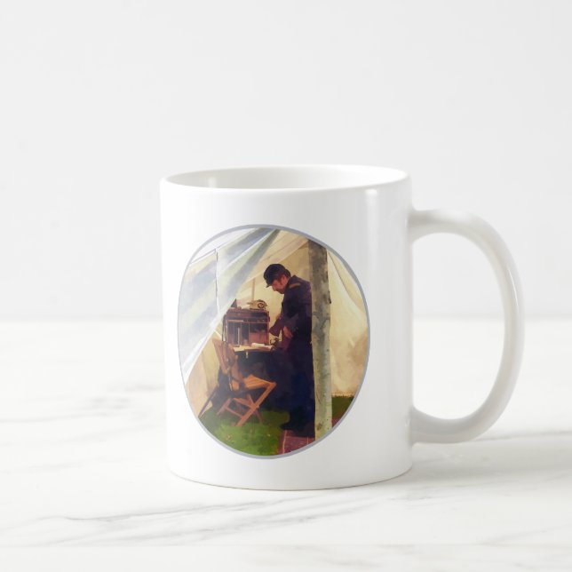 Krig-tjänstemannens Tält Kaffemugg (Höger)