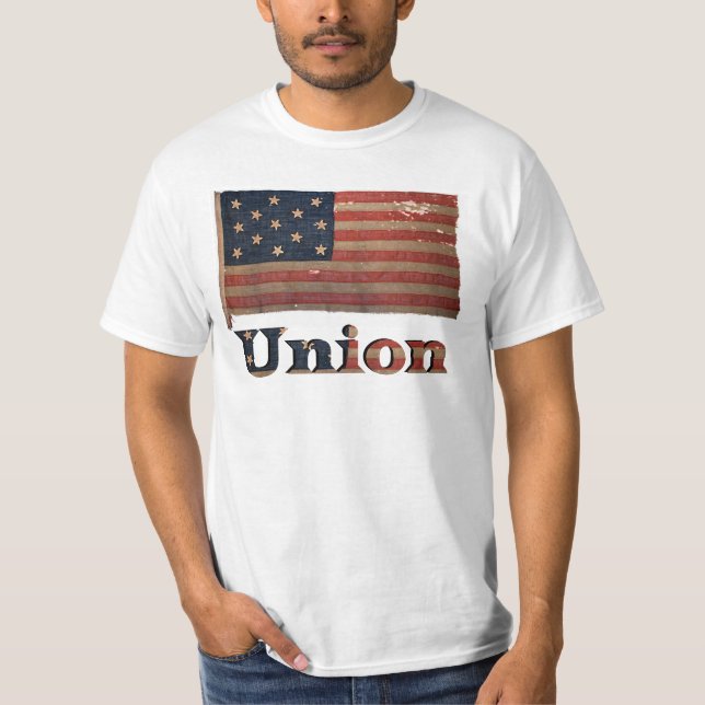 Krig unionens Flagga ✨ Vintage Tee Shirt (Framsida)