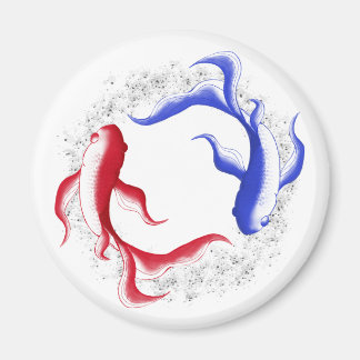 Krigande flöde Abstrakt Yin Yang Kampsport Magnet