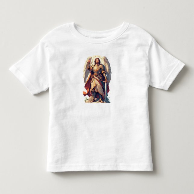 Krigarängel Mikaels småbarns t-shirt (Framsida)