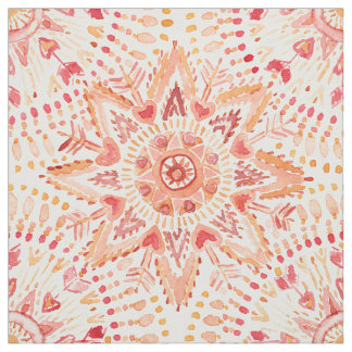 KRIGARE AVFYRAR vattenfärgmandalaen Tyg