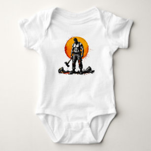 krigare barbar medeltida fantasi hammare T-shirt