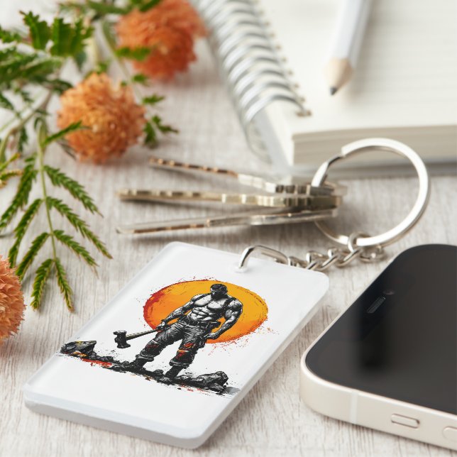 krigare, barbarisk medeltida fantasi, hummer styrk (Högra Framsidan)