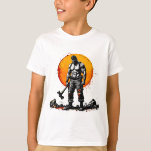 krigare, barbarisk medeltida fantasi, hummer styrk t shirt