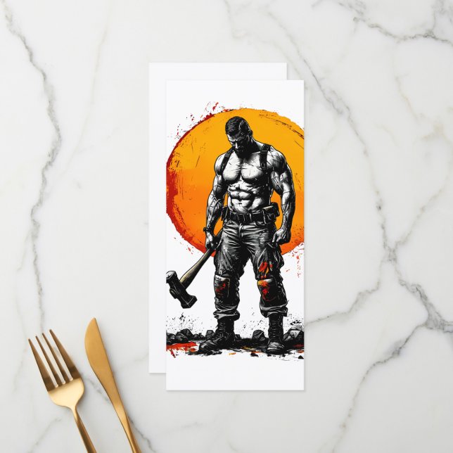 krigare, barbarisk medeltida fantasi hummerFlat Me Meny (Fram/Back In Situ)