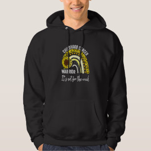 Krigare Det är inte för svaga gula färg far Hoodie