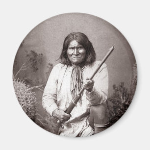 Krigare för indier för Geronimo vintageindian Magnet