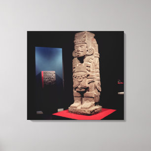 Krigare från den Toltec kulturen Canvastryck