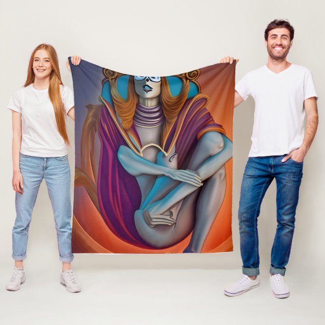 krigare gudinna fleecefilt (På plats)