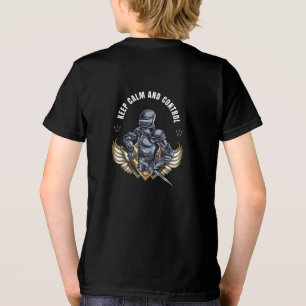 Krigare Illustrativ Håll lugn och kontroll T Shirt