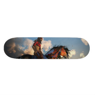 Krigare och stridshäst skateboard bräda 19,5 cm