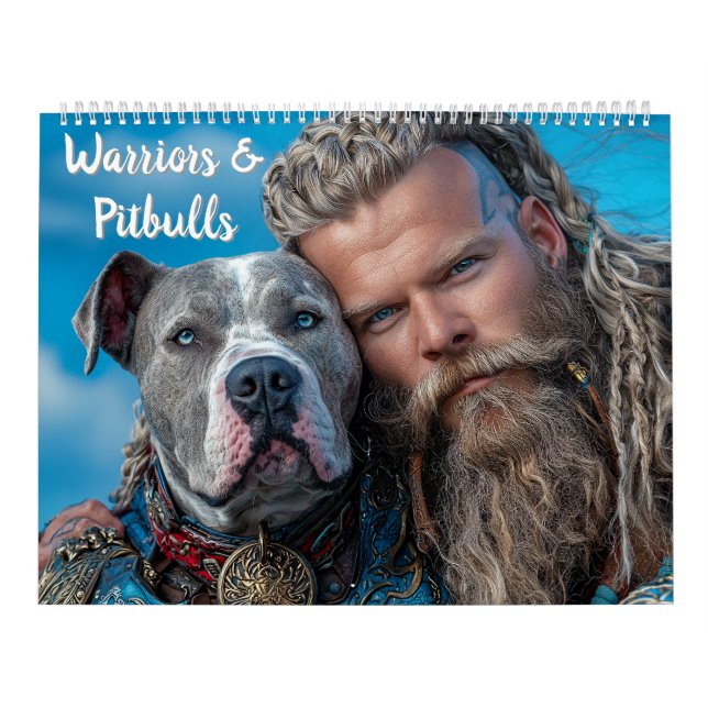 Krigare & Pitbull Hund Hjältar Kalender (Omslag)
