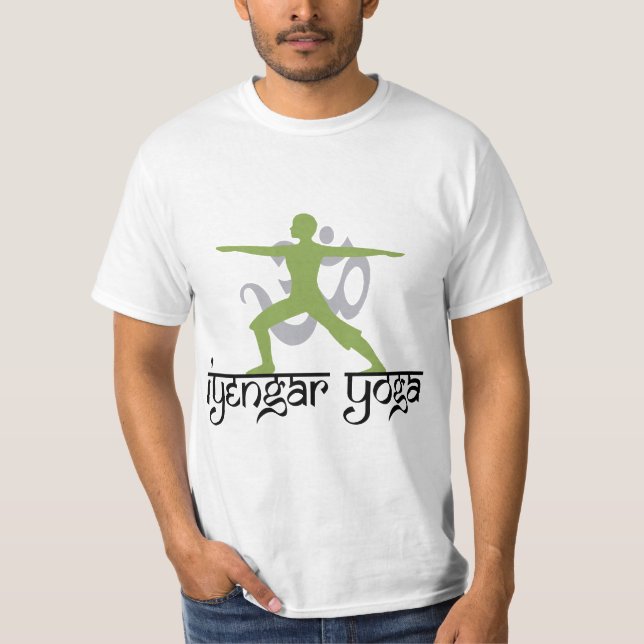Krigare poserar den Iyengar YogaT-tröja T-shirt (Framsida)