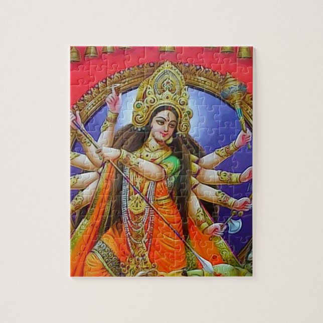 Krigaregudinna Durga Shakti Pussel (Vertikal)