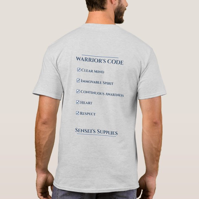 Krigarens Kodex T-Shirt (Baksida)