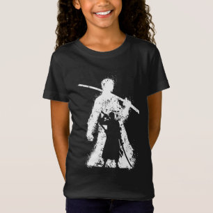 Krigarens siluett med svärdskonst t shirt