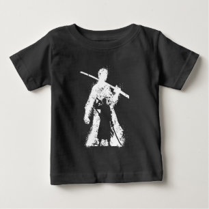 Krigarens siluett med svärdskonst t shirt